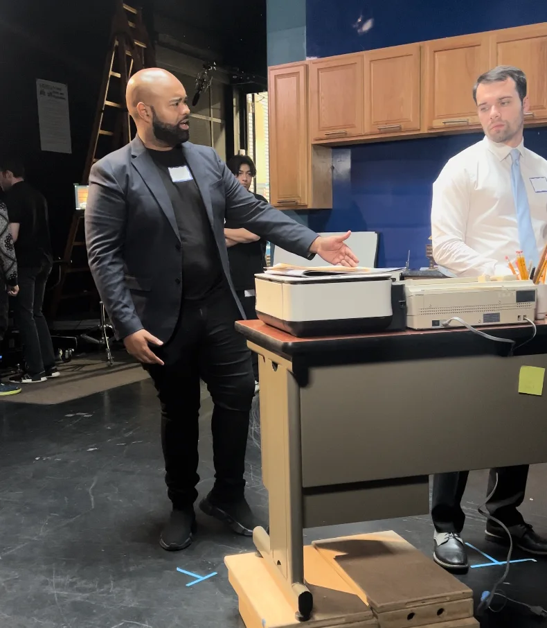 Behind the scenes