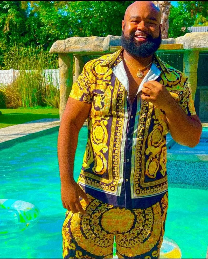 D’Antré Cole by the pool